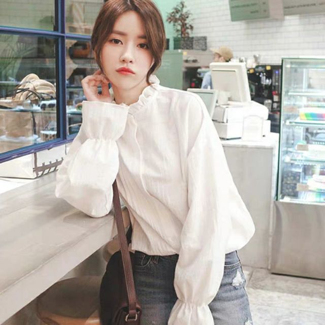 Áo sơ mi trắng tay bồng order