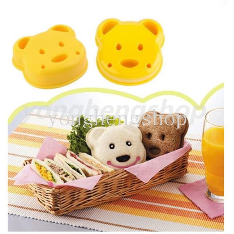 Khuôn Cắt Bánh Mì Sandwich Hình Gấu Dễ Thương