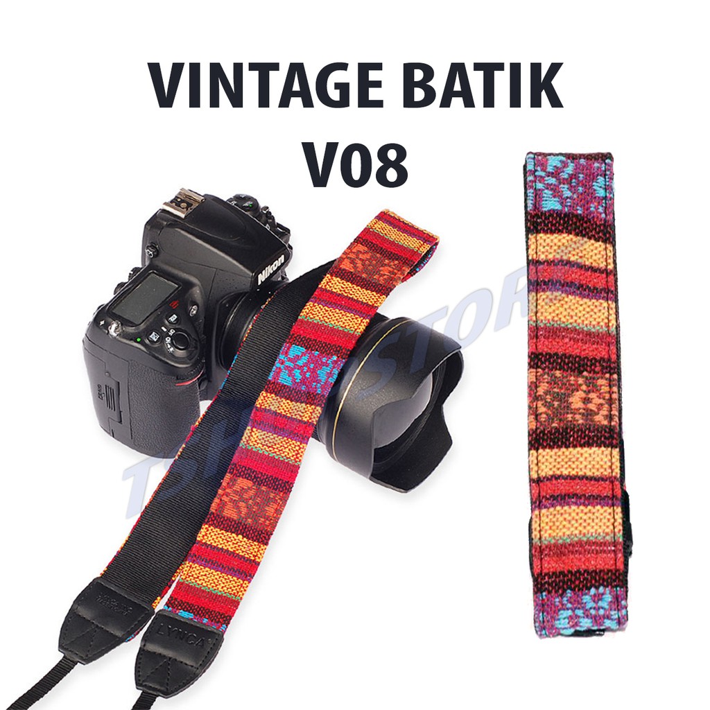 Dây Đeo V08 Phong Cách Vintage Cho Máy Ảnh Canon Nikon Sony Fujifilm Samsung Pentax