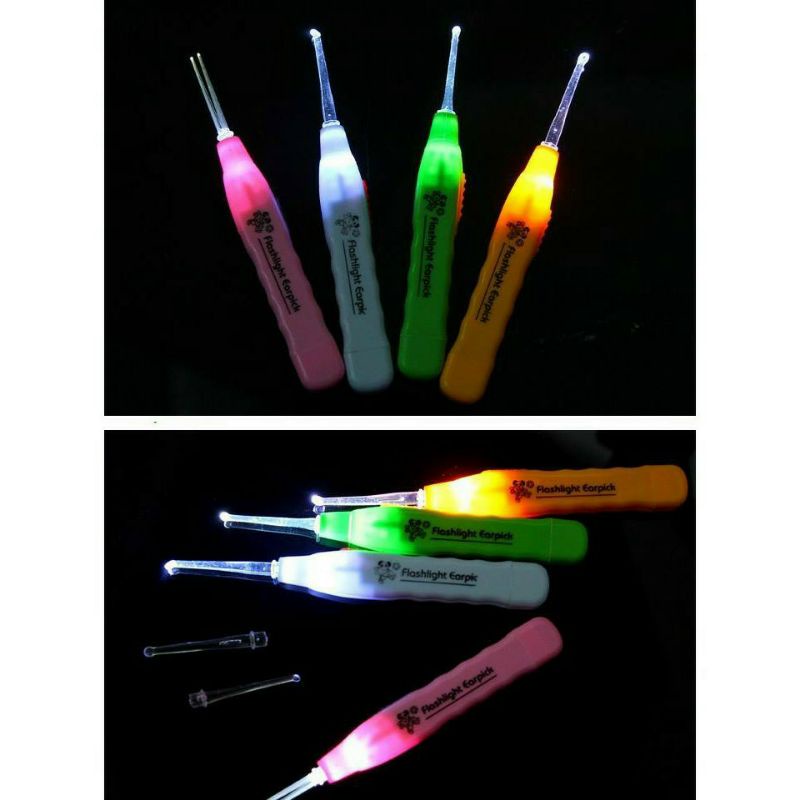 dụng cụ lấy ráy tai có đèn led cho bé,