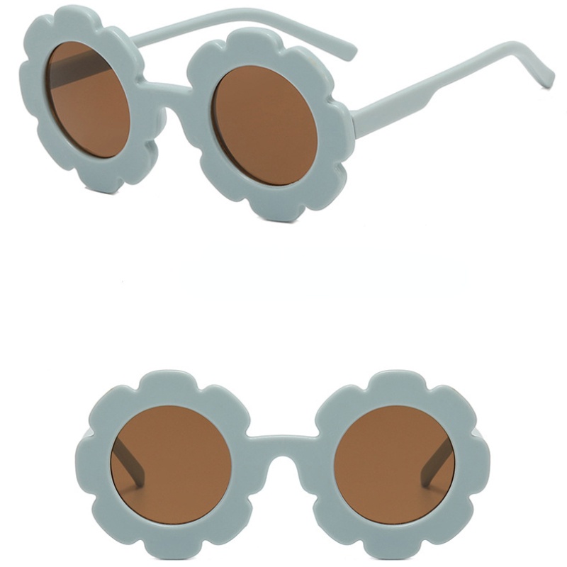 (KIQI-FASHION) COD Kính Mát Chống Tia UV400 Hình Hoa Hướng Dương Thời Trang Cho Bé Gái