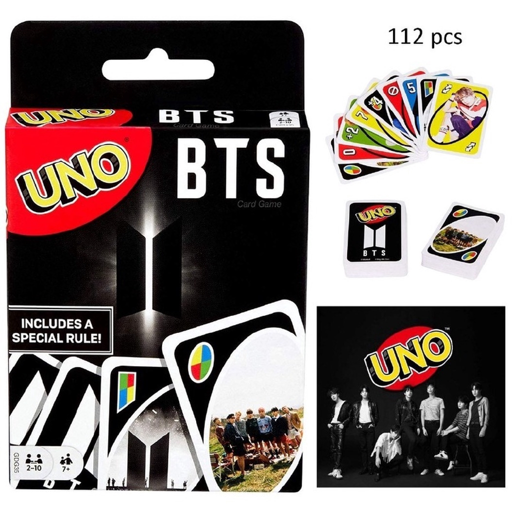 ❀Spot Hot❀ Trò chơi KPOP BTS UNO Bộ bài Uno loại giấy cứng Loại Xịn family Playing cards