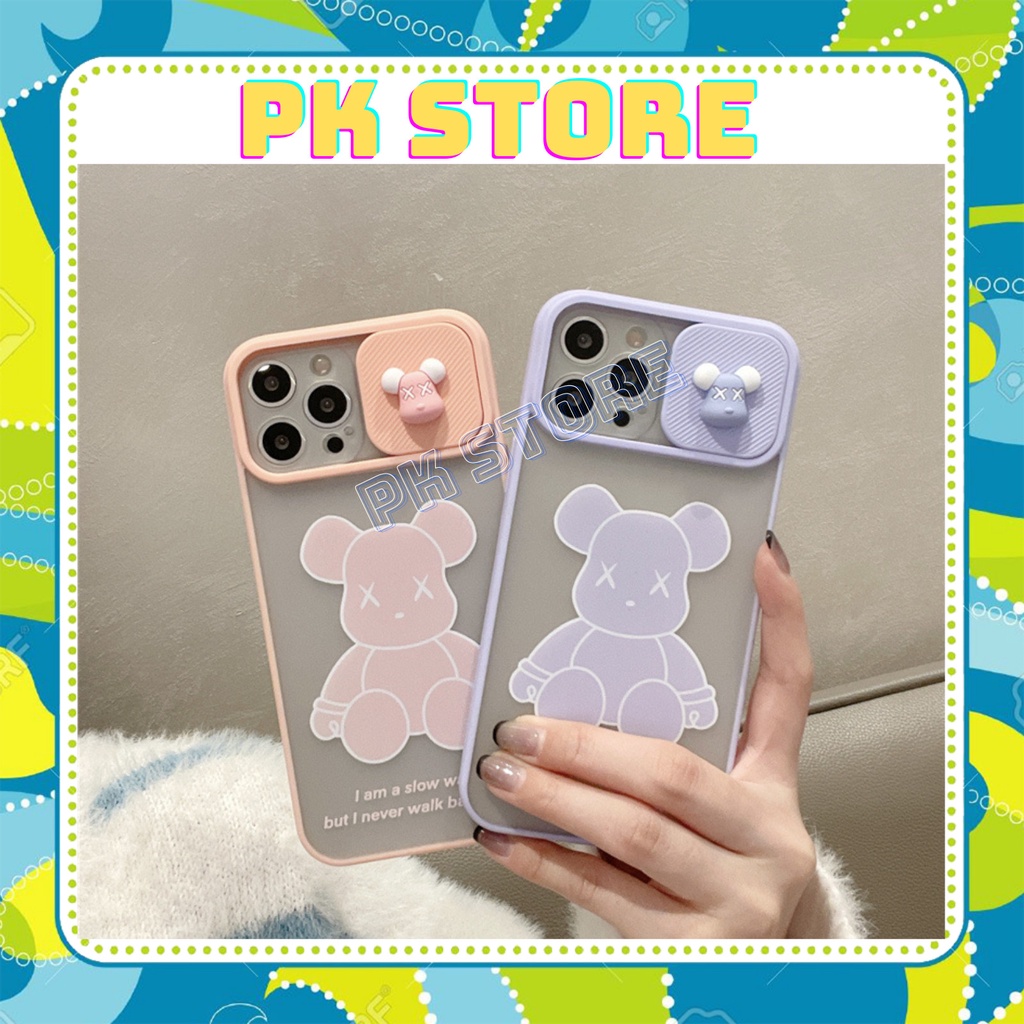 Ốp lưng iphone trượt che camera hình thú nổi 6/6plus/6s/6splus/7/7plus/8/8plus/x/xr/xs/11/12/13/pro/max/plus/promax