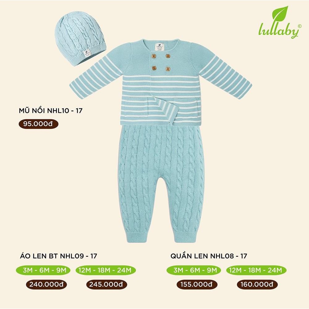 [LULLABY SALE] Bộ len vặn thừng (quần+áo) sơ sinh/ bé gái/ bé trai