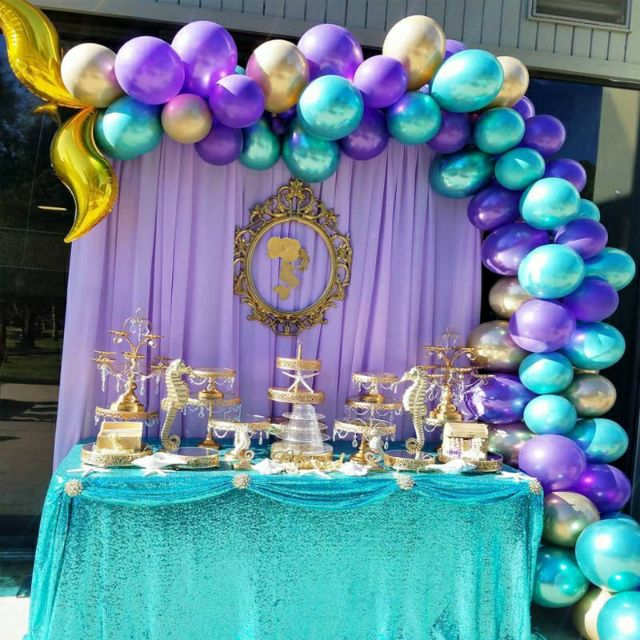 Set 44 Bong Bóng Trang Trí Tiệc Sinh Nhật Cho Bé