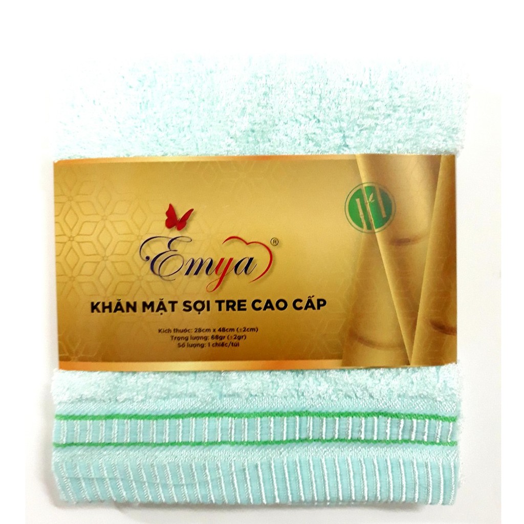 Khăn Mặt Emya Sợi Tre Cao Cấp Mã KTE-2848.02 (giao màu ngẫu nhiên)