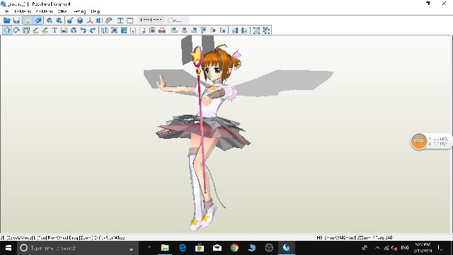 Mô hình giấy anime girl  Sakura Kinomoto