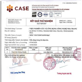 Vải tẩm Nano Bạc diệt khuẩn (dùng để may lót khẩu trang)