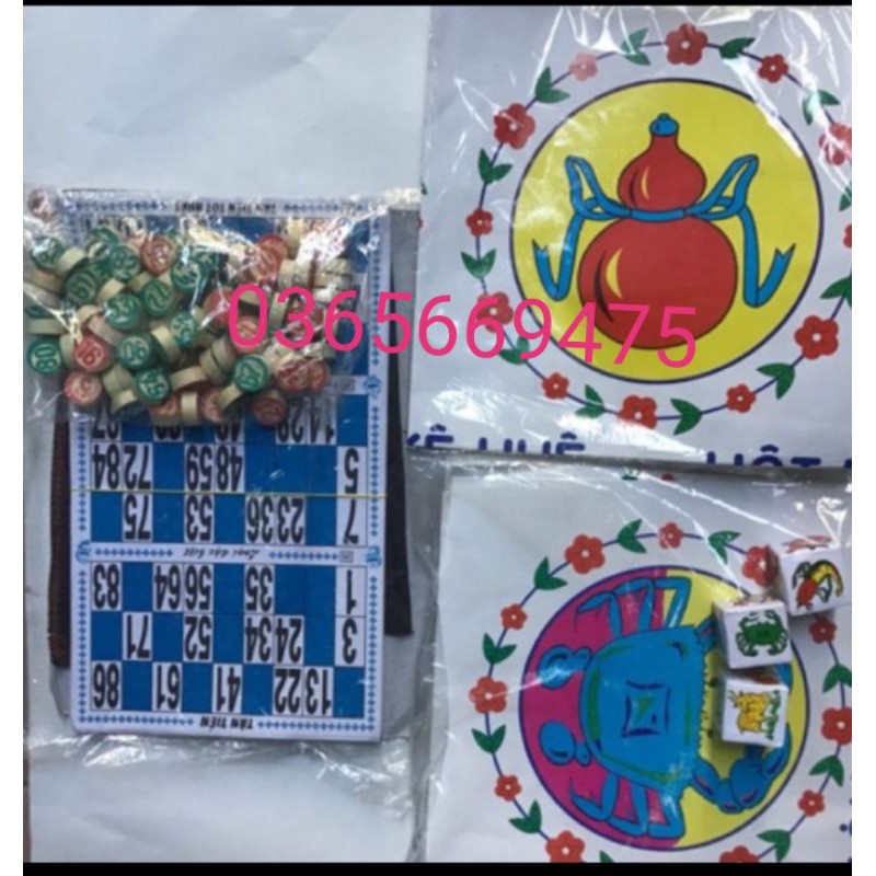 Combo 1 bộ lô tô & 2 bộ bồ cua .'