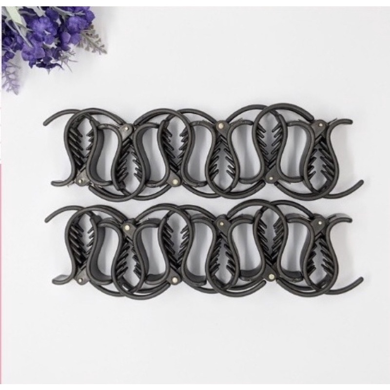 Kẹp Tóc 3 Răng Màu Đen/Nâu/Nâu Sang Trọng Và Dễ Gắn Để phối Hợp Cho Nữ