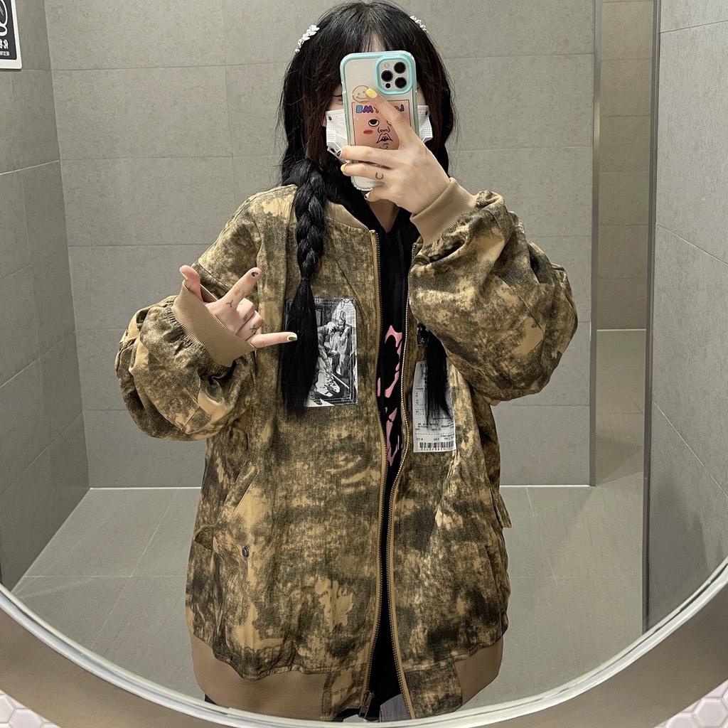 Áo Khoác Gió Bomber Họa Tiết Rằn Ri Độc Lạ, Áo Khoác Hot Trend Mùa Đông 2022 𝘽𝙮.𝘾𝙖𝙢𝙘𝙖𝙢