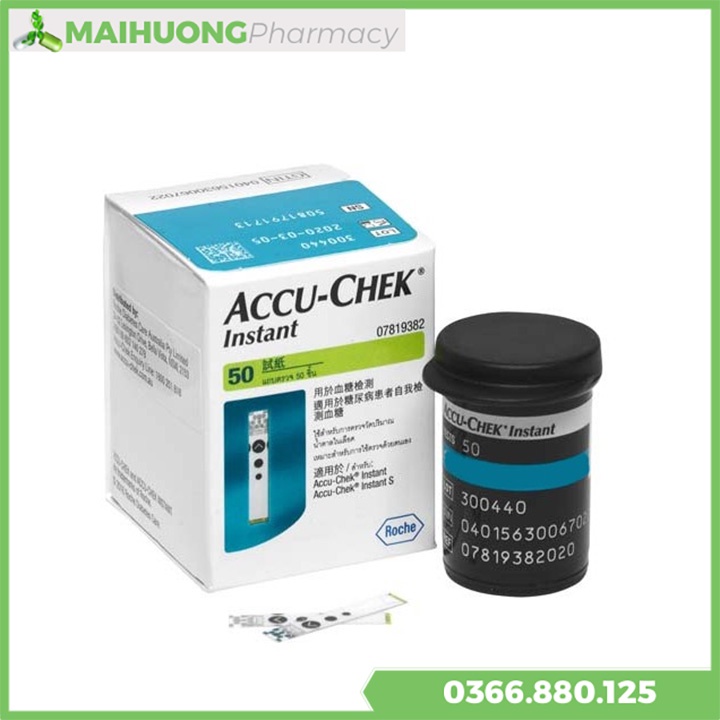 Que Thử Đường Huyết Accu-Chek Instant 50 test