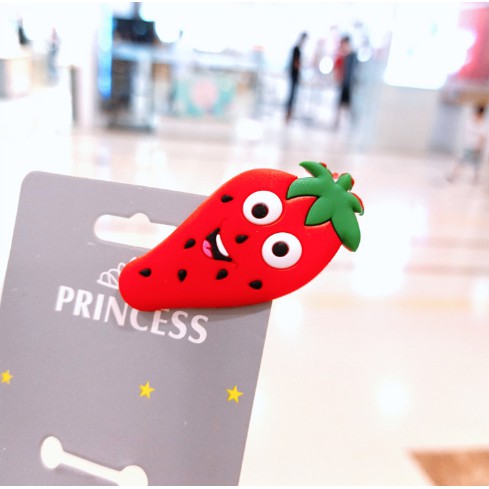 SET 5 CÁI BẤM TÓC MÁI CHO BÉ GÁI HÌNH RAU CỦ CUTE