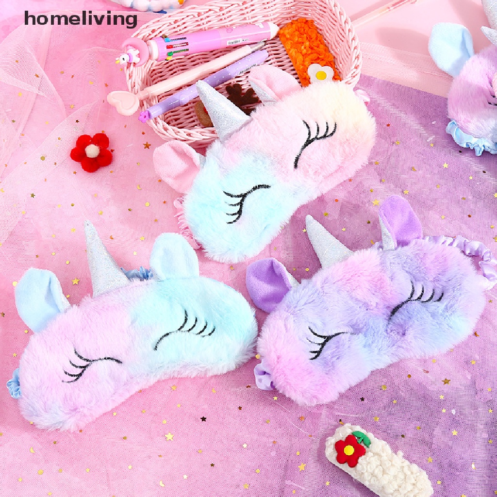 Mặt Nạ Che Mắt Thư Giãn Họa Tiết Kỳ Lân Hoạt Hình 3D