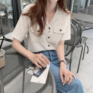 Áo Sơ Mi Cotton Màu Trơn Thời Trang 34930
