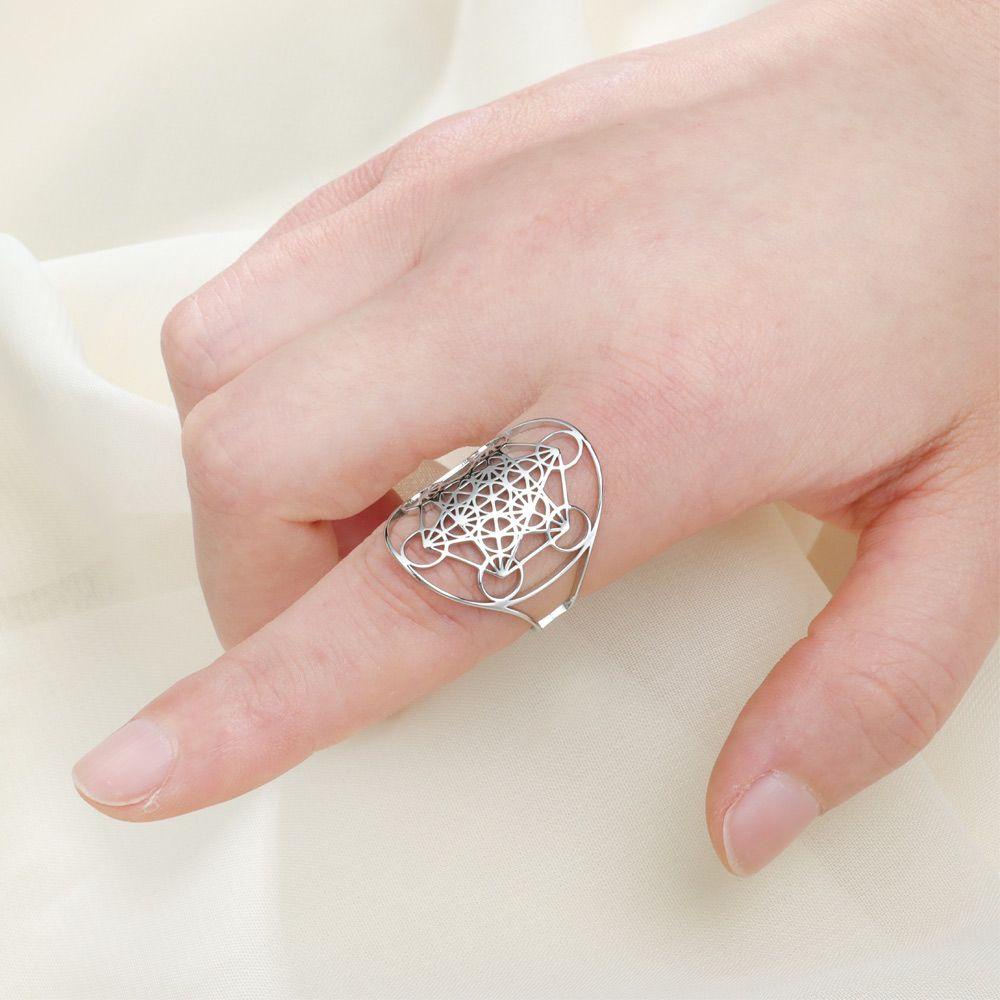 FUTURE Ring Jewelry Gift Stainless Steel Solomon Secrets Kabbalists Metatron