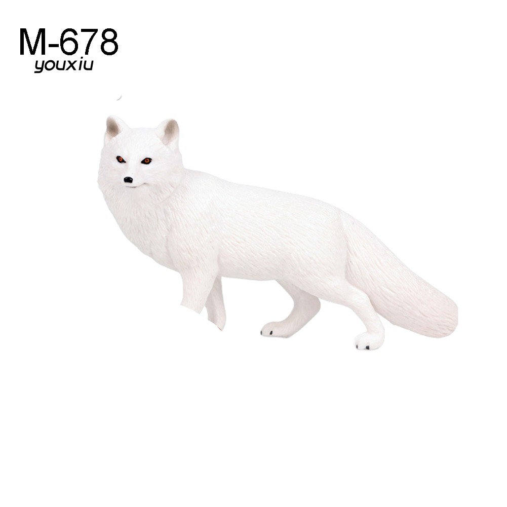 Mô hình đồ chơi hình con cáo bằng nhựa PVC trang trí