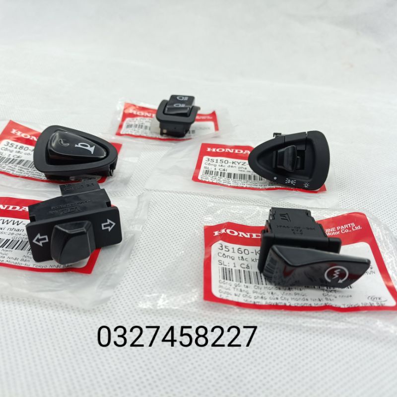 Bộ 5 nút bật, công tắc điện xe FUTURE X 125 zin Honda