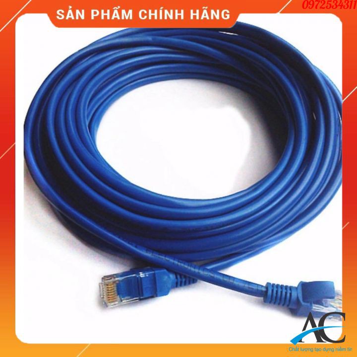 Dây mạng ( ＣＨÍＮＨ ＨÃＮＧ ) Dây cáp mạng cat 6 bấm sẵn 2 đầu RJ45 dài 10m, 20m dùng cho mạng nội bộ cực ổn định