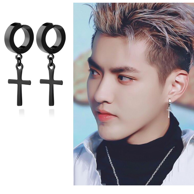 Khuyên kẹp tai titan thánh giá không cần xỏ lỗ (thánh giá kiểu) Store4girls