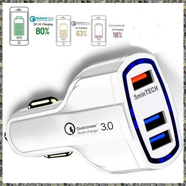 Sạc nhanh trong xe hơi cho iPhone Android