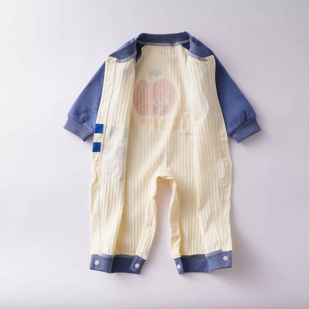 Body dài tay liền thân, bodysuit dài tay vải sợi tre cao cấp cho bé trai và bé gái sơ sinh từ 3-16kg - BD71