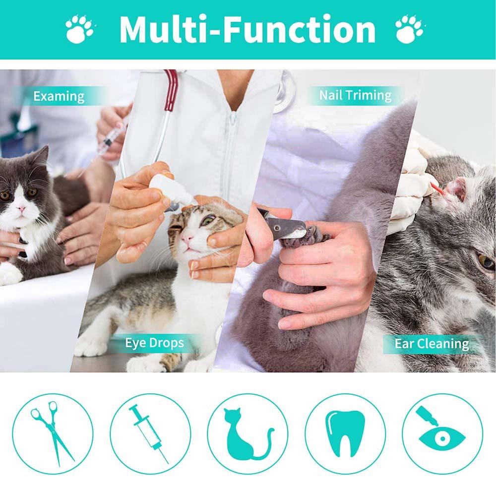 Túi Lưới Tắm Cho Mèo Chống Cắn Đa Chức Năng Có Thể Điều Chỉnh Giữ Bình Tĩnh Điện
