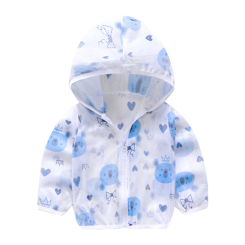 Áo chống nắng lưới cho bé trai bé gái 8-20kg, sợi tre chống tia UV tốt-A9