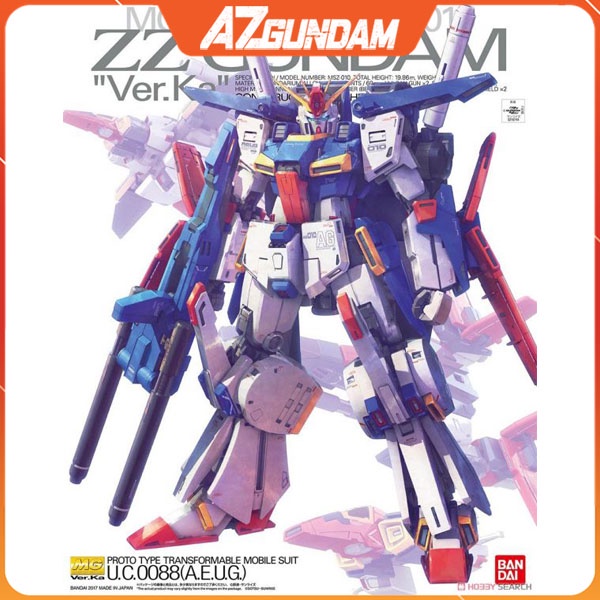 Mô Hình Gundam MG MSZ-010 ZZ Gundam Ver.Ka Tỉ Lệ 1/100