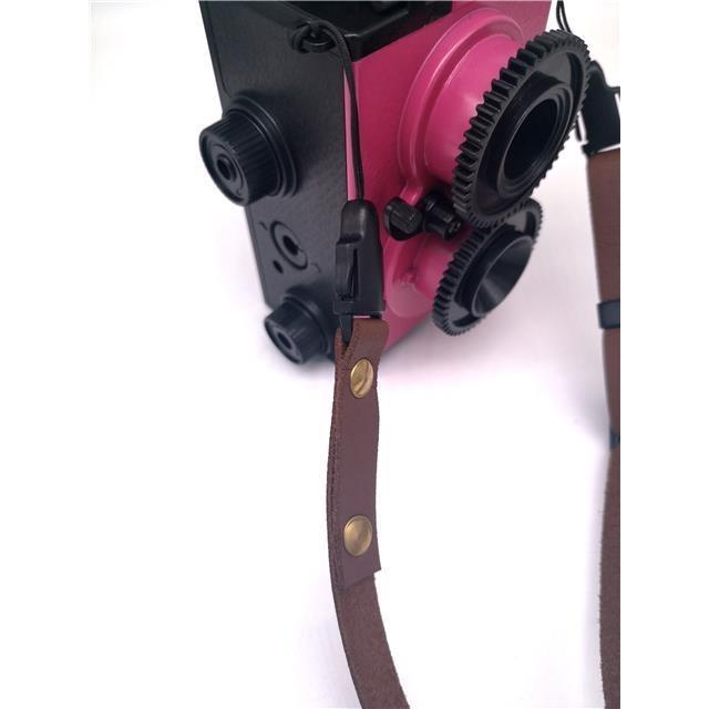 ↂ♀◇Dây đeo máy ảnh bằng da vai PU Polaroid NOMO Hướng dẫn sử dụng có thể điều chỉnh nghệ thuật retro dễ thương màu đỏ và
