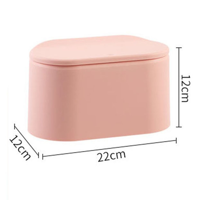 Thùng Rác Mini Để Bàn Có Nắp Đậy Thiết Kế Sáng Tạo Dễ Thương