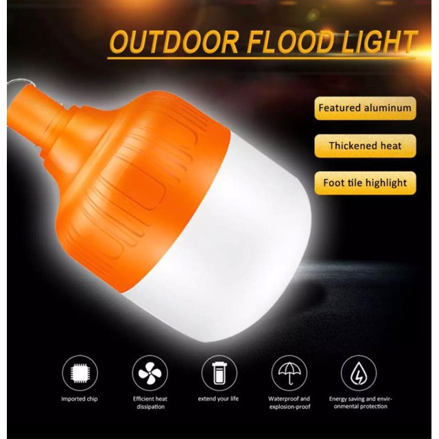 Bóng Đèn Led Sạc Pin Tích ,đèn led sạc pin ánh sáng trắng, có móc treo kèm theo,tiết kiệm năng lượng chiếu sáng khẩn cấp