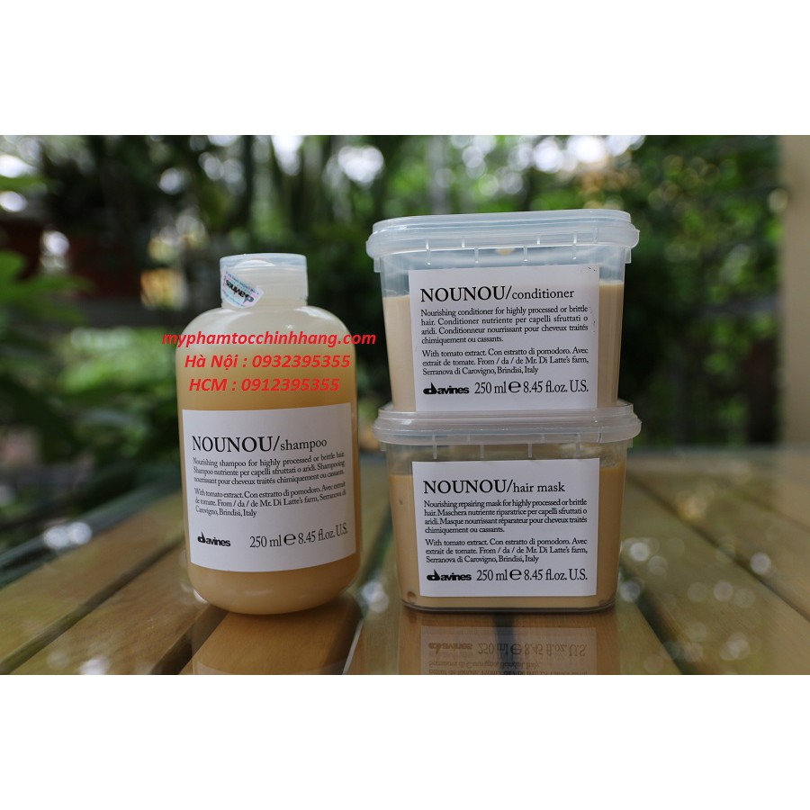 COMBO GỘI XẢ HẤP DAVINES NOUNOU 250ML