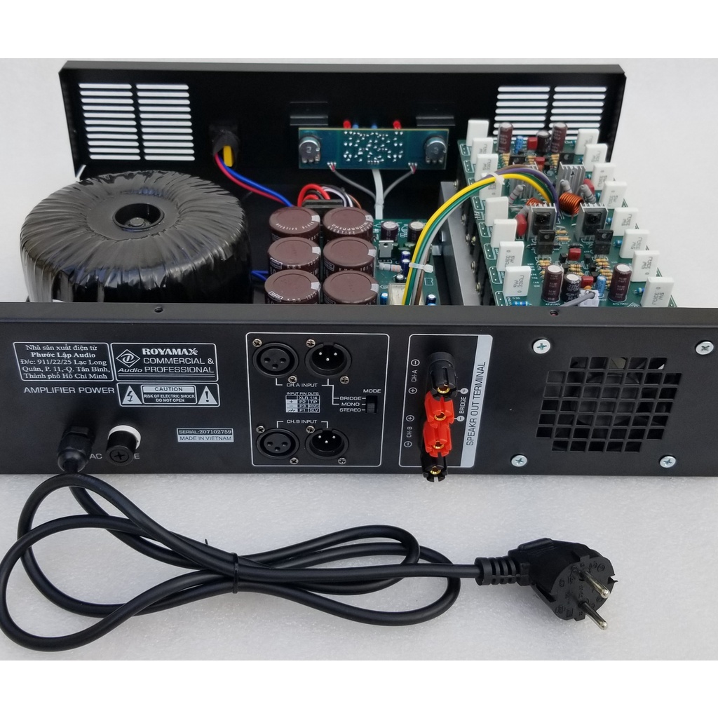 Cục đẩy amplifier  16 sò hàng chính hãng ROYAMAX Ampli