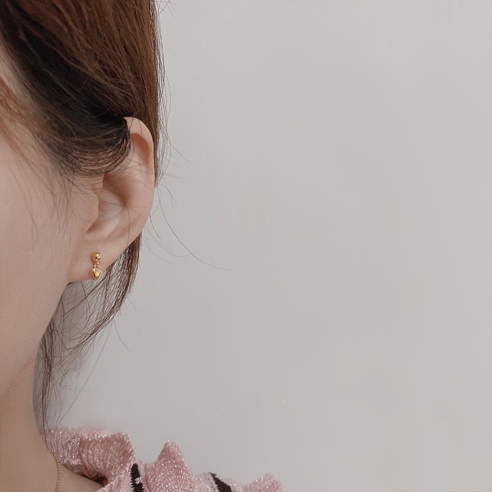 Khuyên Tai Mini Đính Đá Pha Lê Đơn Giản Thời Trang Cho Nữ