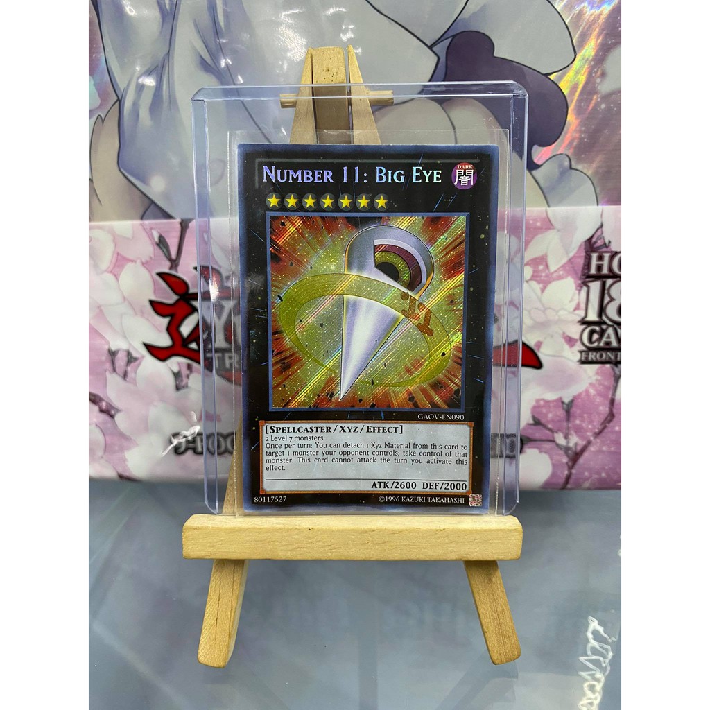 Lá bài thẻ bài Yugioh Number 11 Big Eye - Secret Rare - Tặng bọc bài nhựa bảo quản