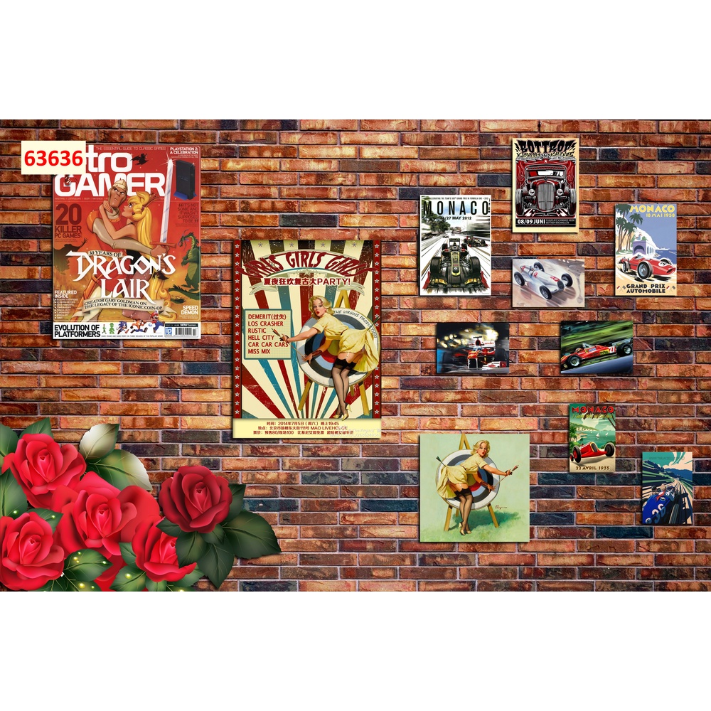 Tranh dán tường Quán Cafe, Trà Sữa, Trang Trí Cửa Hàng 3D mẫu hot