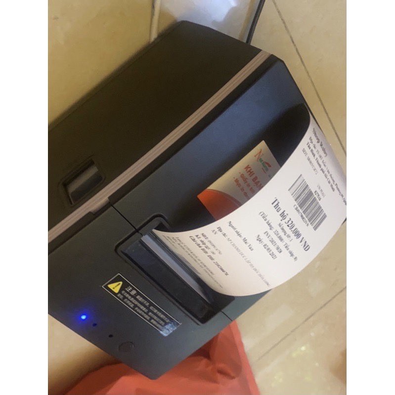 Giấy In Bill k80  30 mét- Giấy In Nhiệt K80 có Keo Dán- Decal K80 Liên Tục