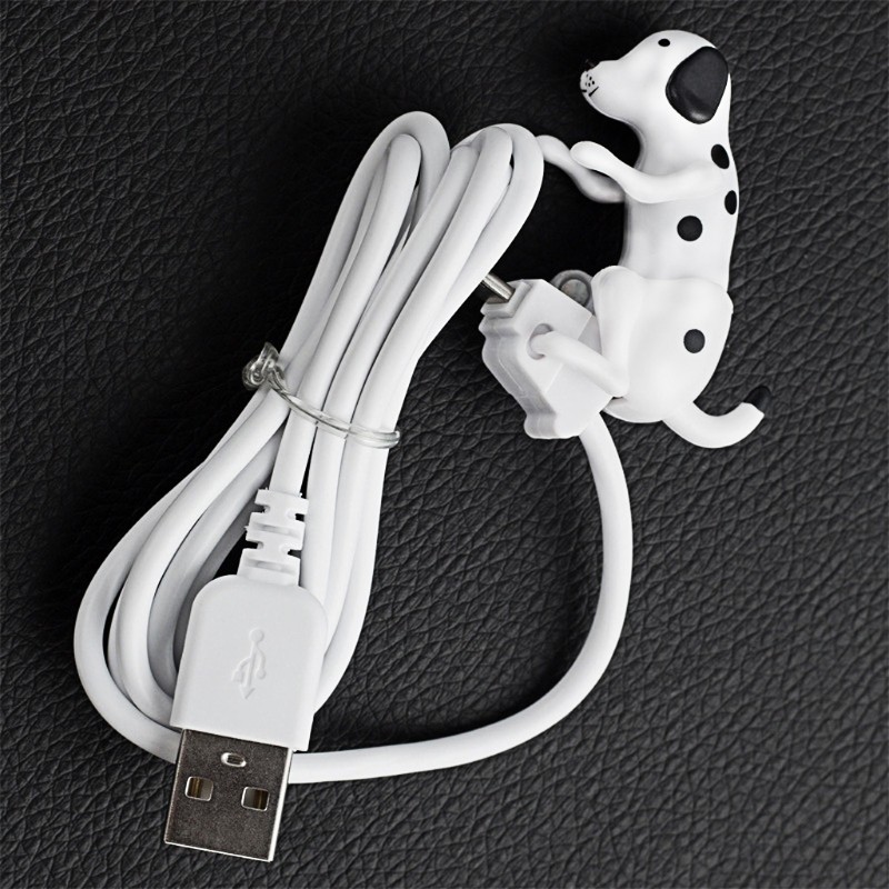 Dây Cáp Sạc Truyền Dữ Liệu Micro Usb Hình Chó Đốm Cho Điện Thoại Thông Minh / Máy Tính Bảng / Pc