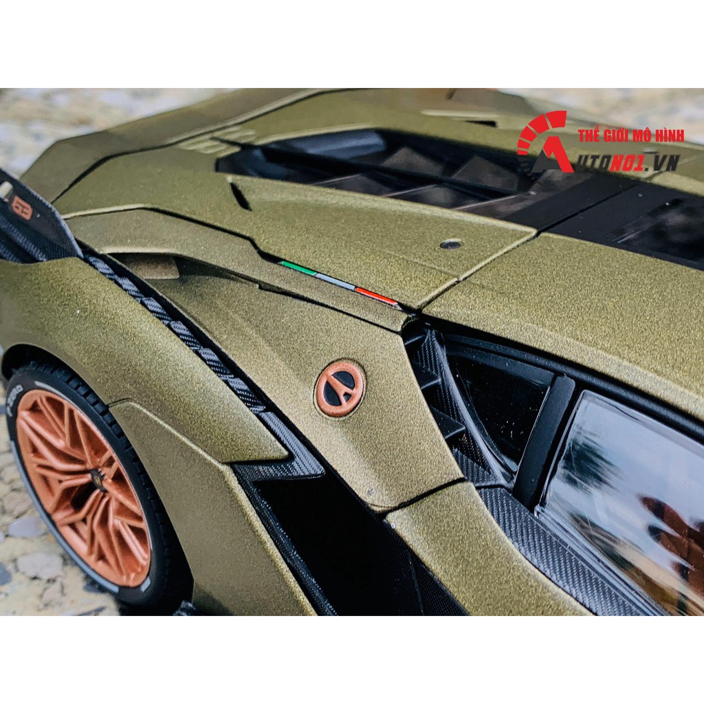 MÔ HÌNH XE LAMBORGHINI SIAN FKP 37 1:18 BBURAGO 6837