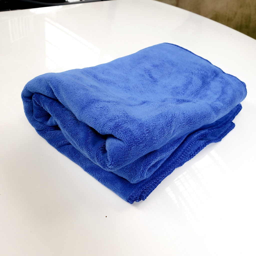 Khăn Lau Vỏ Xe 160x60cm Microfiber - siêu mềm mịn
