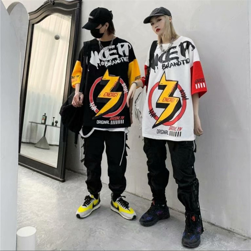 Áo Thun Cổ Tròn Dáng Rộng Phong Cách Hiphop Dành Cho Nam Và Nữ