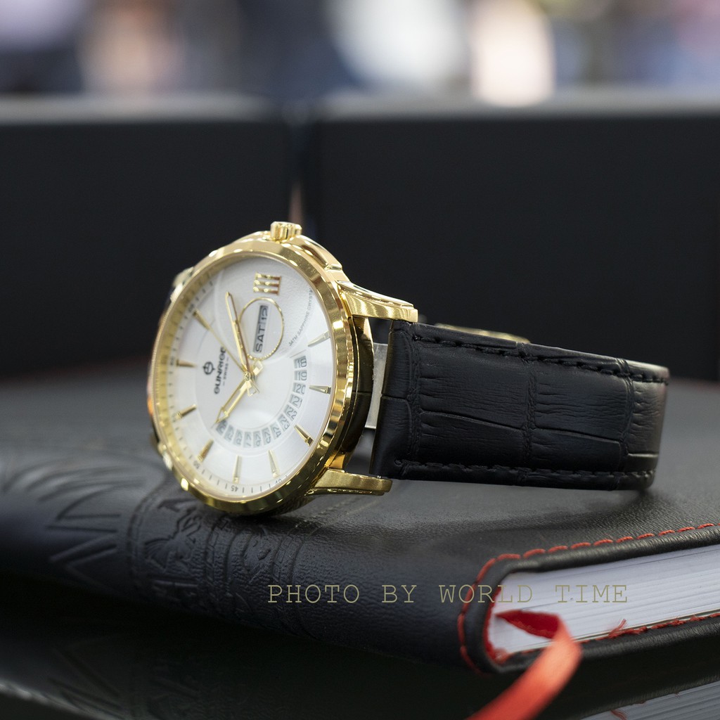 Đồng Hồ Nam Sunrise 1130SA W  [ Chính Hãng Full Box ] Sapphire Chống Xước , Chống Nước 5.0 -Dây Da cao Cấp | BigBuy360 - bigbuy360.vn