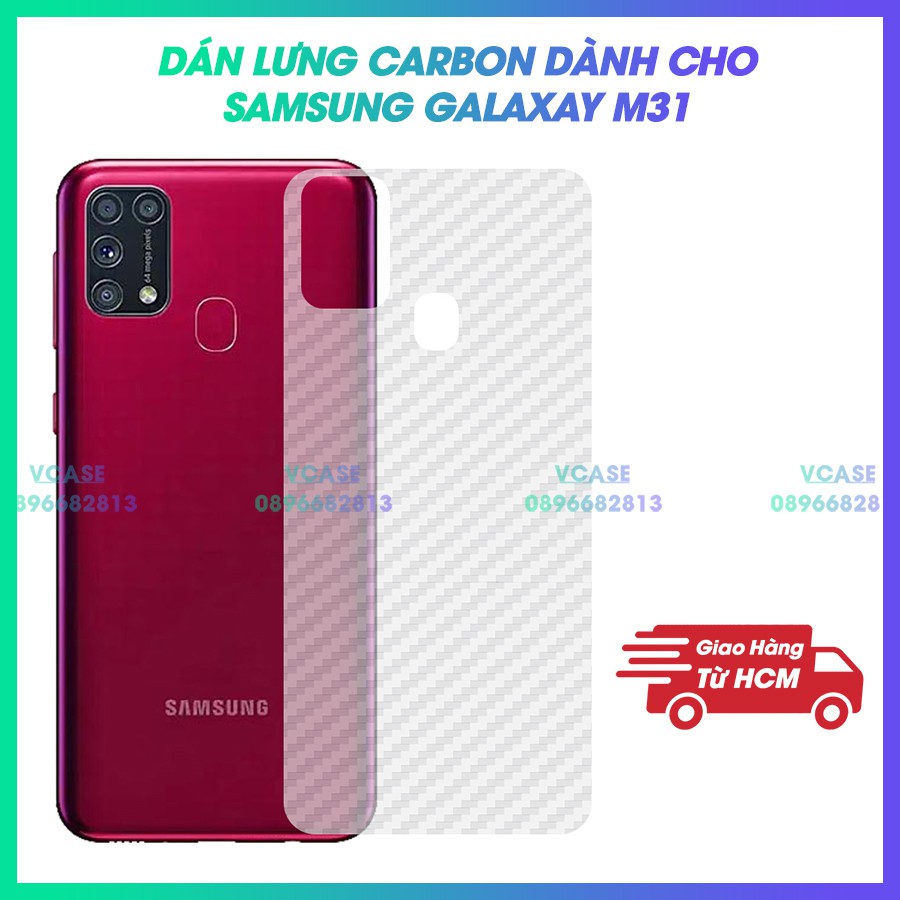 Miếng Dán Lưng Cacbon Dành Cho Samsung Galaxy M31