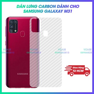 Miếng Dán Lưng Cacbon Dành Cho Samsung Galaxy M31