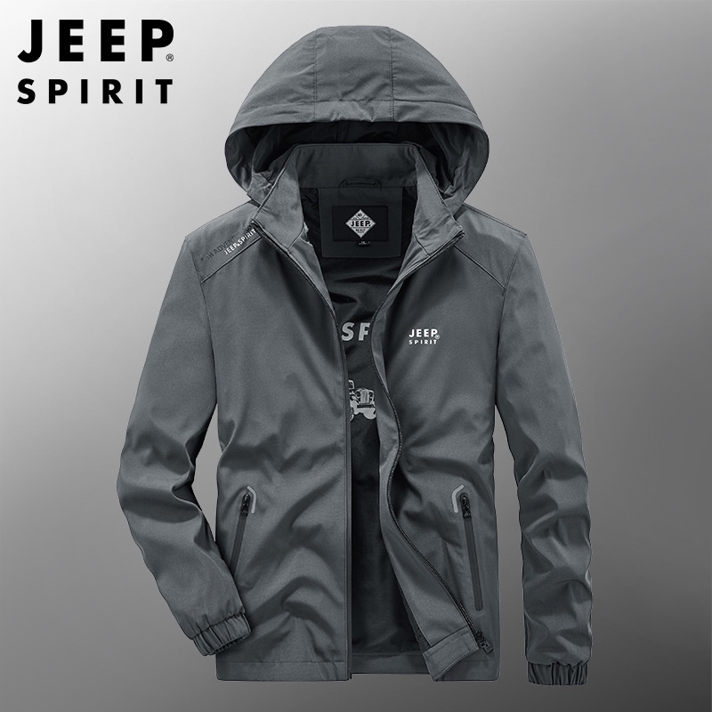 Jeep Áo Khoác Thể Thao Có Mũ Trùm Đầu Phong Cách Thời Trang Xuân Thu Cho Nam Giới