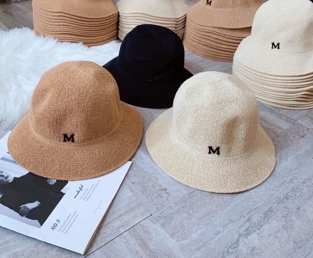 MŨ CÓI BUCKET CHỮ M HÀNG QUẢNG CHÂU LOẠI ĐẸP