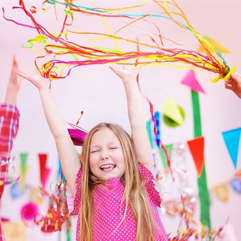 giấy ảo thuật dạng sợi trang trí sinh nhật, tiệc cưới, party, khai trương, kỉ yếu