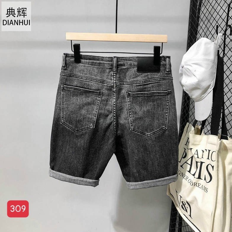 Quần short jean nam đen rách cao cấp - chất liệu bò co giãn tốt ( Hàng chuẩn shop) Lady-Hn Store88 KV01