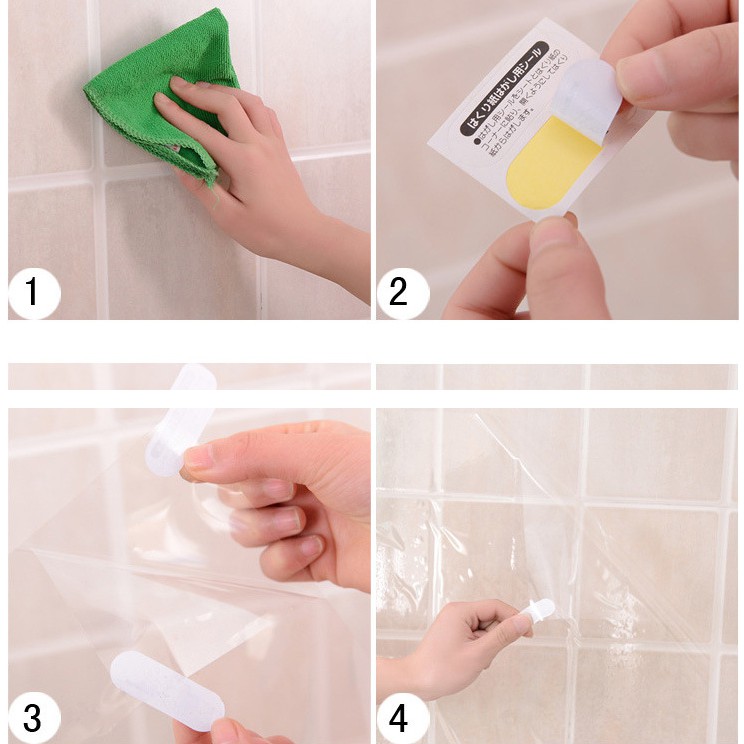 Giấy dán tường, dán bếp đa năng TRONG SUỐT chịu nhiệt, chống dầu mỡ, chống nước tiện ích (70x45cm)